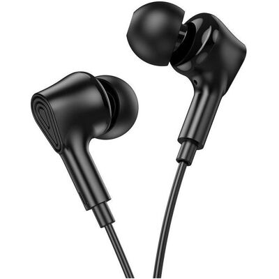 Hoco Wired headphones wire earphones Jack 3,5 mm with microphone M102 black (Filaire), Écouteurs, Noir - Publicité Hoco Wired headphones wire earphones Jack 3,5 mm with microphone M102 black (Filaire), Écouteurs, Noir - Publicité