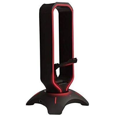 Support pour casque Rampage RM-H66 GUARD - USB HUB RGB - Publicité Support pour casque Rampage RM-H66 GUARD - USB HUB RGB - Publicité