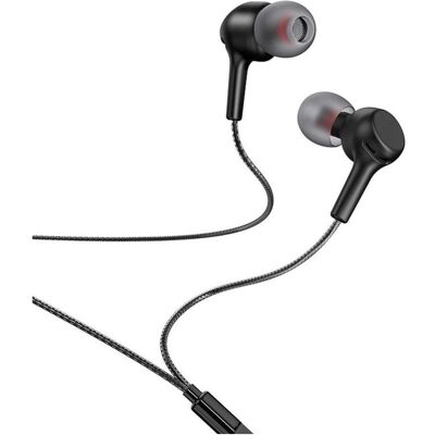 Hoco Wired headphones wire earphones Jack 3,5 mm with microphone M78 black (Filaire), Écouteurs, Noir - Publicité Hoco Wired headphones wire earphones Jack 3,5 mm with microphone M78 black (Filaire), Écouteurs, Noir - Publicité