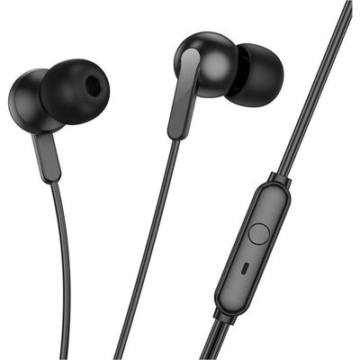 Hoco Wired headphones wire earphones Jack 3,5 mm with microphone M124 white (Filaire), Écouteurs, Blanc - Publicité Hoco Wired headphones wire earphones Jack 3,5 mm with microphone M124 white (Filaire), Écouteurs, Blanc - Publicité