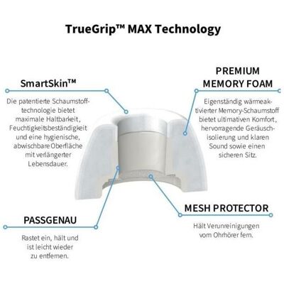 Comply For Apple AirPods Pro 3 Version: Max - White Medium (M), Pièces de rechange casque + écouteurs, Blanc - Publicité Comply For Apple AirPods Pro 3 Version: Max - White Medium (M), Pièces de rechange casque + écouteurs, Blanc - Publicité