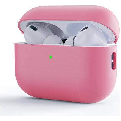 Screenguard Étui en silicone liquide pour Apple Airpods Pro (2022) (Couvercle de l'étui de chargement), Étui pour écouteurs + casque, Rose - Publicité Screenguard Étui en silicone liquide pour Apple Airpods Pro (2022) (Couvercle de l'étui de chargement), Étui pour écouteurs + casque, Rose - Publicité