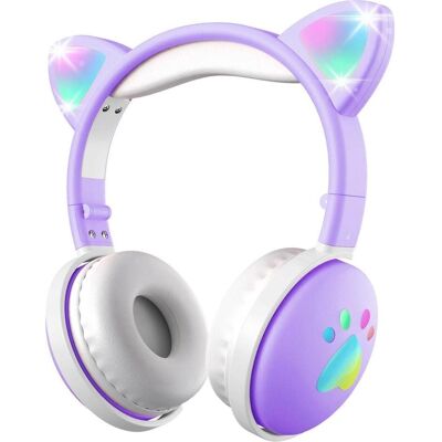 Casque sans fil Mozos Kid Dog Violet - Casque - Publicité Casque sans fil Mozos Kid Dog Violet - Casque - Publicité