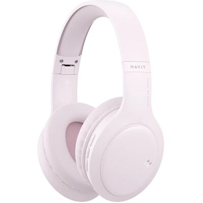 Havit H633BT - Casque sans fil rose - 20h - Publicité Havit H633BT - Casque sans fil rose - 20h - Publicité