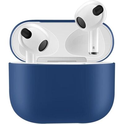 Screenguard Étui en silicone liquide pour Apple AirPods (2021) (Manchon pour casque d'écoute), Étui pour écouteurs + casque, Bleu - Publicité Screenguard Étui en silicone liquide pour Apple AirPods (2021) (Manchon pour casque d'écoute), Étui pour écouteurs + casque, Bleu - Publicité