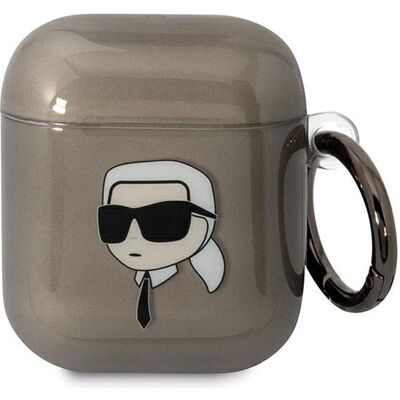 Étui AirPods Karl Lagerfeld - Tête de Karl - Accessoire - Publicité Étui AirPods Karl Lagerfeld - Tête de Karl - Accessoire - Publicité