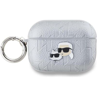 Étui Karl Lagerfeld pour AirPods Pro 2 - Argent - Publicité Étui Karl Lagerfeld pour AirPods Pro 2 - Argent - Publicité