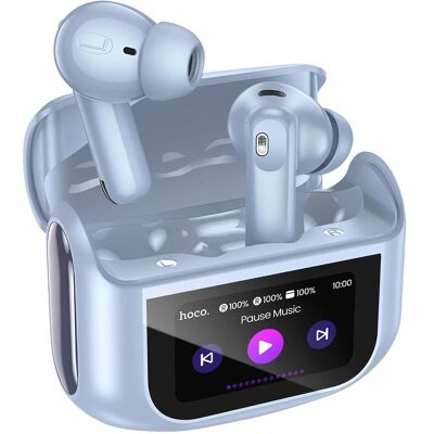 Hoco Casque sans fil Écouteurs sans fil avec écran tactile TWS ANC ENC EQ21 bleu (7 h, Sans fil), Écouteurs, Bleu - Publicité Hoco Casque sans fil Écouteurs sans fil avec écran tactile TWS ANC ENC EQ21 bleu (7 h, Sans fil), Écouteurs, Bleu - Publicité