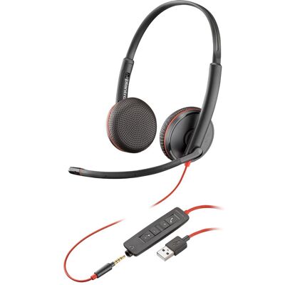 HP Poly Blackwire 3225 (Filaire, USB-A), Casque micro de bureau, Noir - Publicité HP Poly Blackwire 3225 (Filaire, USB-A), Casque micro de bureau, Noir - Publicité
