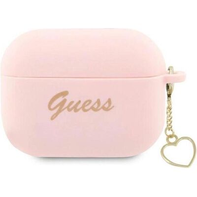 Guess Charme Cœur en Silicone - Étui AirPods Pro 2 Rose - Publicité Guess Charme Cœur en Silicone - Étui AirPods Pro 2 Rose - Publicité