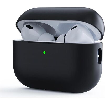 Screenguard Étui en silicone liquide pour Apple Airpods Pro (2022) (Couvercle de l'étui de chargement), Étui pour écouteurs + casque, Noir - Publicité Screenguard Étui en silicone liquide pour Apple Airpods Pro (2022) (Couvercle de l'étui de chargement), Étui pour écouteurs + casque, Noir - Publicité