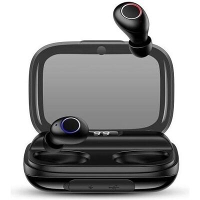 Usams Słuchawki Bluetooth 5.0 TWS YJ series bezprzewodowe czarny/black BHUYJ01 (4.50 h, Sans fil), Écouteurs, Noir - Publicité Usams Słuchawki Bluetooth 5.0 TWS YJ series bezprzewodowe czarny/black BHUYJ01 (4.50 h, Sans fil), Écouteurs, Noir - Publicité