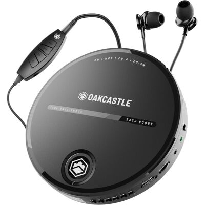 Lenco Majority Oakcastle CD10 schwarz / tragbarer CD-Player / 3,5 mm Klinke / CDCD-RCD-RW, Lecteur MP3 + appareil audio portable, Noir - Publicité Lenco Majority Oakcastle CD10 schwarz / tragbarer CD-Player / 3,5 mm Klinke / CDCD-RCD-RW, Lecteur MP3 + appareil audio portable, Noir - Publicité