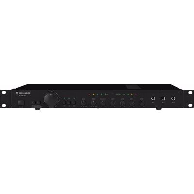 MONACOR Amplificateur de mixage stéréo, 3xIn 3xMik 2x100W, 1HE (Amplificateur), Amplificateur stéréo, Noir - Publicité MONACOR Amplificateur de mixage stéréo, 3xIn 3xMik 2x100W, 1HE (Amplificateur), Amplificateur stéréo, Noir - Publicité