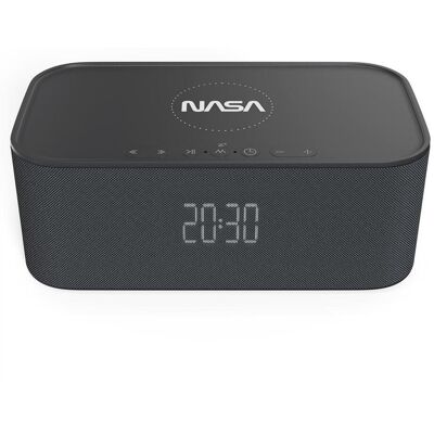 Nasa Bluetooth Lautsprecher SPC800 inkl. Wireless charger (8 h), Enceinte Bluetooth, Noir, Blanc - Publicité Nasa Bluetooth Lautsprecher SPC800 inkl. Wireless charger (8 h), Enceinte Bluetooth, Noir, Blanc - Publicité