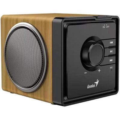 Genius repro SP-916BT/Bluetooth (8 h), Enceinte Bluetooth, Noir, Marron - Publicité Genius repro SP-916BT/Bluetooth (8 h), Enceinte Bluetooth, Noir, Marron - Publicité