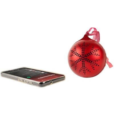 Bigben Leuchtende Weihnachtskugel mit Bluetooth, Enceinte Bluetooth, Rouge - Publicité Bigben Leuchtende Weihnachtskugel mit Bluetooth, Enceinte Bluetooth, Rouge - Publicité