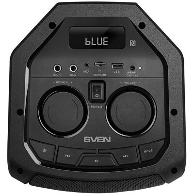 Sven Speaker PS-710, black (, TWS, Bluetooth, FM, USB, microSD, LED-display, *h), SV-021696, Enceinte Bluetooth, Noir - Publicité Sven Speaker PS-710, black (, TWS, Bluetooth, FM, USB, microSD, LED-display, *h), SV-021696, Enceinte Bluetooth, Noir - Publicité