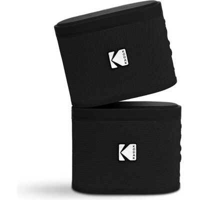 Kodak SoundBrix Wireless Stack Speaker (Bass Black), 2PCS, Enceinte Bluetooth, Noir - Publicité Kodak SoundBrix Wireless Stack Speaker (Bass Black), 2PCS, Enceinte Bluetooth, Noir - Publicité
