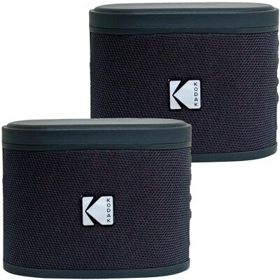 Kodak SoundBrix Wireless Stack Speaker (Bass Black), 2PCS, Enceinte Bluetooth, Noir - Publicité Kodak SoundBrix Wireless Stack Speaker (Bass Black), 2PCS, Enceinte Bluetooth, Noir - Publicité