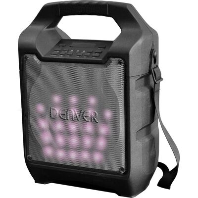 Denver TSP205 Enceintes de fête, Enceinte Bluetooth, Noir - Publicité Denver TSP205 Enceintes de fête, Enceinte Bluetooth, Noir - Publicité