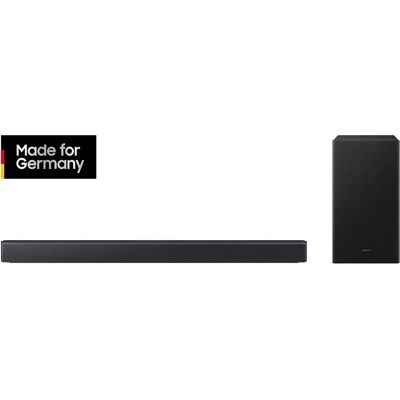 Samsung HW-B460GF (300 W, Canal 2.1), Barre de son, Noir - Publicité Samsung HW-B460GF (300 W, Canal 2.1), Barre de son, Noir - Publicité