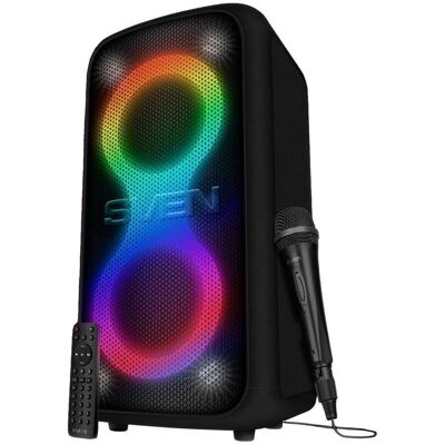 Sven Bluetooth speakers Bluetooth, RGB, Wheels (45 h), Enceinte Bluetooth, Noir - Publicité Sven Bluetooth speakers Bluetooth, RGB, Wheels (45 h), Enceinte Bluetooth, Noir - Publicité