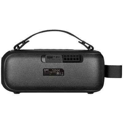 Sven Bluetooth speakers Speaker PS-255, black (12W, Bluetooth, FM, USB, karaoke mic, 3600mAh) (16 h), Enceinte Bluetooth, Noir - Publicité Sven Bluetooth speakers Speaker PS-255, black (12W, Bluetooth, FM, USB, karaoke mic, 3600mAh) (16 h), Enceinte Bluetooth, Noir - Publicité