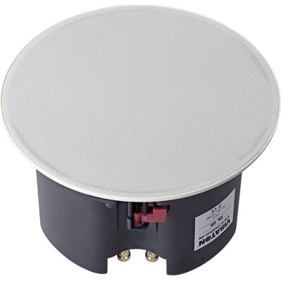 Haut-parleur de plafond coaxial Visaton DL 25 - 8Ω 30W - Blanc - Publicité Haut-parleur de plafond coaxial Visaton DL 25 - 8Ω 30W - Blanc - Publicité