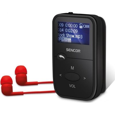 Lecteur MP3 Sencor SFP 4408BK 8GB - Audio portable - Publicité Lecteur MP3 Sencor SFP 4408BK 8GB - Audio portable - Publicité