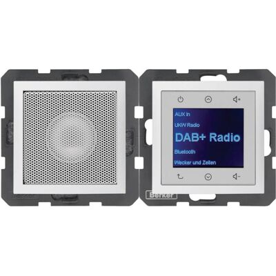 Berker BERK Radio Touch (DAB+ DAB, FM, Bluetooth), Radio, Blanc - Publicité Berker BERK Radio Touch (DAB+ DAB, FM, Bluetooth), Radio, Blanc - Publicité