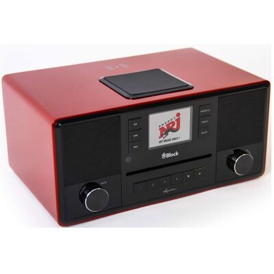 Block Smart Radio Aurora Red (DAB+ DAB, FM, Radio Internet, Bluetooth, NFC, WiFi), Radio, Noir, Rouge - Publicité Block Smart Radio Aurora Red (DAB+ DAB, FM, Radio Internet, Bluetooth, NFC, WiFi), Radio, Noir, Rouge - Publicité