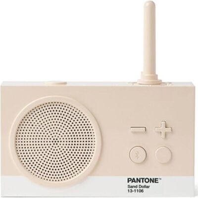Lexon Tykho 3 X Pantone (FM, Bluetooth), Radio, Beige - Publicité Lexon Tykho 3 X Pantone (FM, Bluetooth), Radio, Beige - Publicité