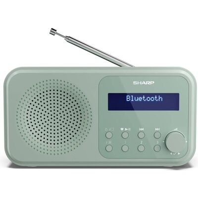 Sharp TOKYO Portable Digital Radio (DAB, DAB+ DAB, FM, Bluetooth), Radio, Vert - Publicité Sharp TOKYO Portable Digital Radio (DAB, DAB+ DAB, FM, Bluetooth), Radio, Vert - Publicité