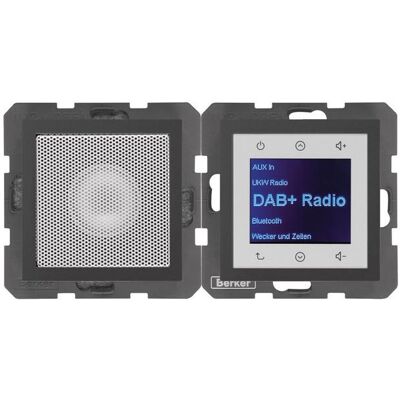 Berker BERK Radio Touch (DAB+ DAB, FM, Bluetooth), Radio, Gris - Publicité Berker BERK Radio Touch (DAB+ DAB, FM, Bluetooth), Radio, Gris - Publicité