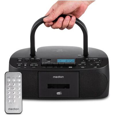 Medion 50079328 (DAB+ DAB, FM, PLL, Bluetooth), Radio, Noir - Publicité Medion 50079328 (DAB+ DAB, FM, PLL, Bluetooth), Radio, Noir - Publicité