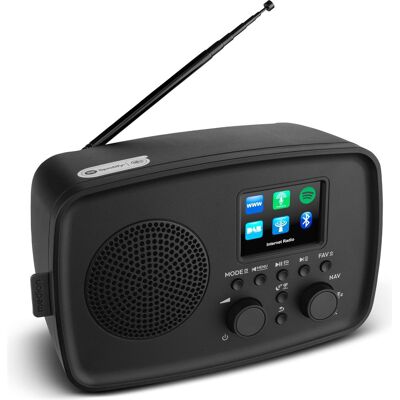 Medion LIFE Internetradio IRE-1 (MD89318) schwarz DAB+ Internetradio (DAB+ DAB, Radio Internet, Bluetooth, WiFi), Radio, Noir - Publicité Medion LIFE Internetradio IRE-1 (MD89318) schwarz DAB+ Internetradio (DAB+ DAB, Radio Internet, Bluetooth, WiFi), Radio, Noir - Publicité