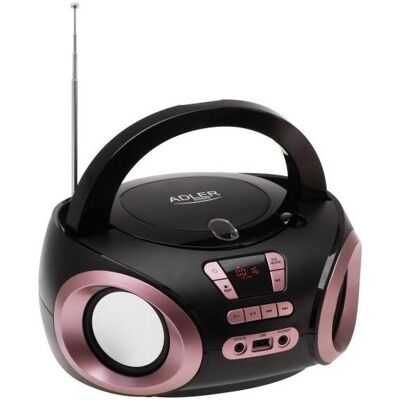 Adler Odtwarzacz CD/MP3 (boombox) AD 1181bc (FM), Radio, Noir, Cuivre - Publicité Adler Odtwarzacz CD/MP3 (boombox) AD 1181bc (FM), Radio, Noir, Cuivre - Publicité