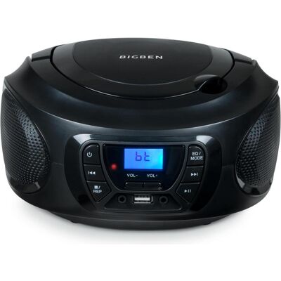Bigben CD62 (FM, Bluetooth, Fréquence radio (RF)), Radio, Noir - Publicité Bigben CD62 (FM, Bluetooth, Fréquence radio (RF)), Radio, Noir - Publicité