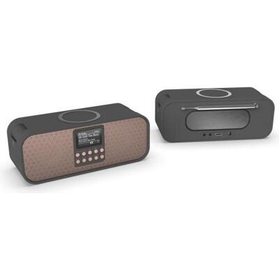Scansonic PA8001 Radio DAB+ avec charge sans fil - Radio - Publicité Scansonic PA8001 Radio DAB+ avec charge sans fil - Radio - Publicité