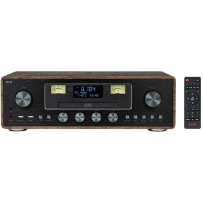 Akai AM-100 RHAPSODY Mikrosystém s CD/BT (Bluetooth, Lecteur de CD), Chaîne stéréo, Bronze, Noir - Publicité Akai AM-100 RHAPSODY Mikrosystém s CD/BT (Bluetooth, Lecteur de CD), Chaîne stéréo, Bronze, Noir - Publicité