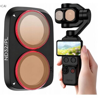 Sunnylife Filtre hybride gris Nd32 + filtre polarisant pour DJI Osmo Pocket 4 Pro / 4p / 4pro / Op4-fi353-32p, Caméra d'action : accessoires, Gris - Publicité Sunnylife Filtre hybride gris Nd32 + filtre polarisant pour DJI Osmo Pocket 4 Pro / 4p / 4pro / Op4-fi353-32p, Caméra d'action : accessoires, Gris - Publicité