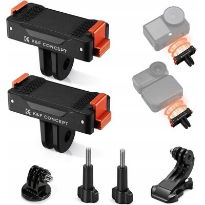 K&F Concept Kf 2x Szybkozłączka Uchwyt Magnes Do Dji Osmo Action 6 / Nano Na Gopro I 1/4" / Kf12.0029, Caméra d'action : accessoires - Publicité K&F Concept Kf 2x Szybkozłączka Uchwyt Magnes Do Dji Osmo Action 6 / Nano Na Gopro I 1/4" / Kf12.0029, Caméra d'action : accessoires - Publicité