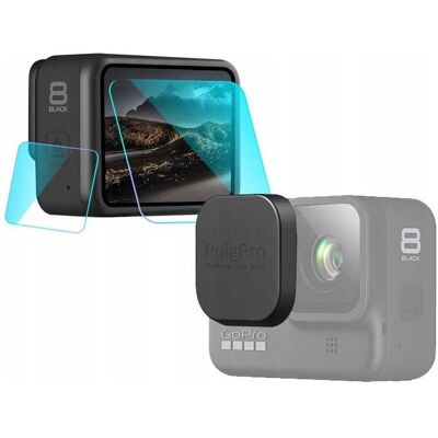 Puluz Dekielek Dekielek + Szkło Osłona Na Obiektyw I Ekran Lcd Do Gopro Hero 8 Black, Caméra d'action : accessoires, Transparent - Publicité Puluz Dekielek Dekielek + Szkło Osłona Na Obiektyw I Ekran Lcd Do Gopro Hero 8 Black, Caméra d'action : accessoires, Transparent - Publicité