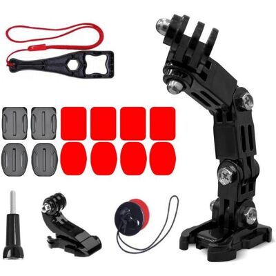 Hurtel Ensemble d'accessoires de montage pour casque GoPro, DJI, Insta360, SJCam, Eken pour caméras de, Caméra d'action : accessoires, Multicolore - Publicité Hurtel Ensemble d'accessoires de montage pour casque GoPro, DJI, Insta360, SJCam, Eken pour caméras de, Caméra d'action : accessoires, Multicolore - Publicité