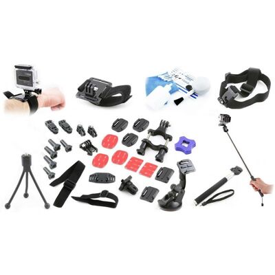 Xrec Grand kit d'accessoires pour la Sony Action Cam, Caméra d'action : accessoires - Publicité Xrec Grand kit d'accessoires pour la Sony Action Cam, Caméra d'action : accessoires - Publicité