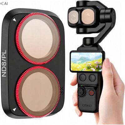 Sunnylife Filtre hybride Nd8 gris polarisant pour DJI Osmo Pocket 4 Pro / 4p / 4pro / Op4-fi353-8p, Caméra d'action : accessoires, Gris - Publicité Sunnylife Filtre hybride Nd8 gris polarisant pour DJI Osmo Pocket 4 Pro / 4p / 4pro / Op4-fi353-8p, Caméra d'action : accessoires, Gris - Publicité