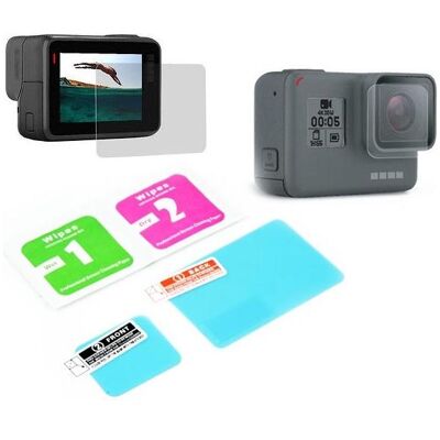 Xrec Zestaw 2w1 Osłona Na Obiektyw + Ekran Lcd Do Gopro Hero 7 6 5 Black, Caméra d'action : accessoires, Noir - Publicité Xrec Zestaw 2w1 Osłona Na Obiektyw + Ekran Lcd Do Gopro Hero 7 6 5 Black, Caméra d'action : accessoires, Noir - Publicité