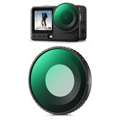 K&F Concept Filtr Polaryzacyjny Kołowy Cpl Mc Hd Do Dji Osmo Action 6 / / Kf12.0038, Caméra d'action : accessoires - Publicité K&F Concept Filtr Polaryzacyjny Kołowy Cpl Mc Hd Do Dji Osmo Action 6 / / Kf12.0038, Caméra d'action : accessoires - Publicité