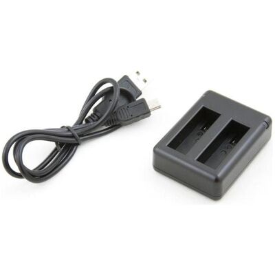 Xrec Chargeur USB pour deux batteries, compatible avec l'AHDBT-401 / GoPro Hero 4 Black Silver, Caméra d'action : accessoires, Noir - Publicité Xrec Chargeur USB pour deux batteries, compatible avec l'AHDBT-401 / GoPro Hero 4 Black Silver, Caméra d'action : accessoires, Noir - Publicité